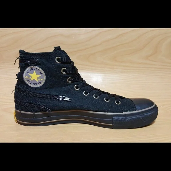 Vintage Converse All Star Chuck Black Hi Top 9 - Picture 4 of 8